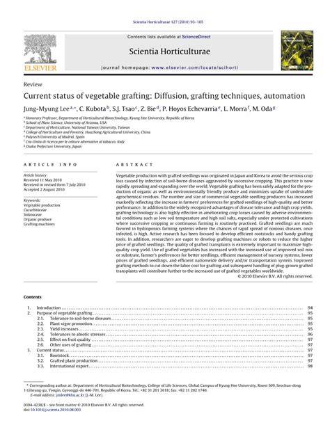 Current status of vegetable grafting: Diffusion, grafting techniques ... - raincitystudios.com