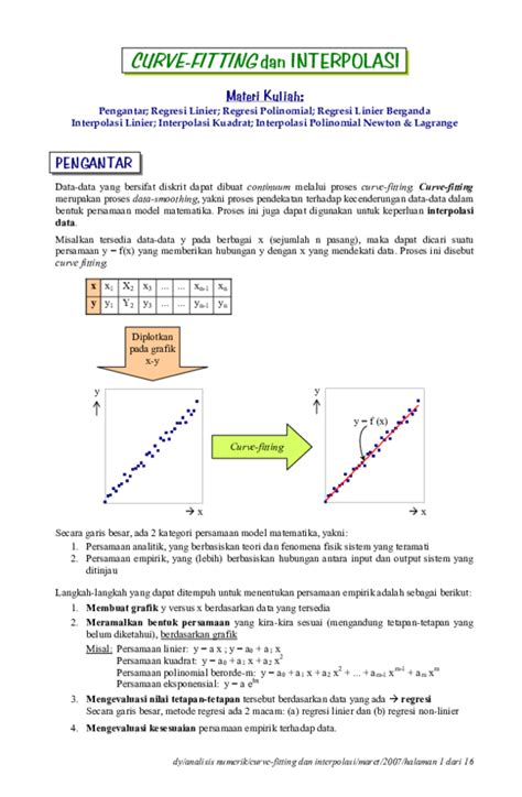 Curve Fitting dan Interpolasi Data | PDF | Metode - wintechmobiles.com