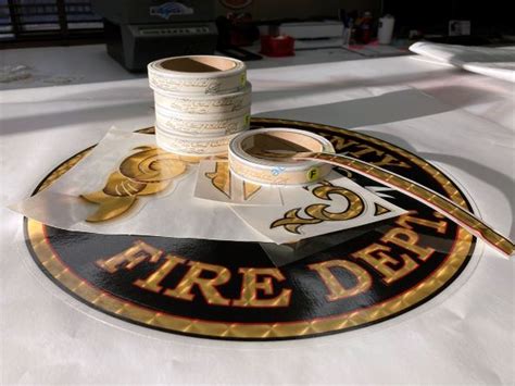 Custom Gold Leaf Graphics for Fire & Ambulance - muktibox.com