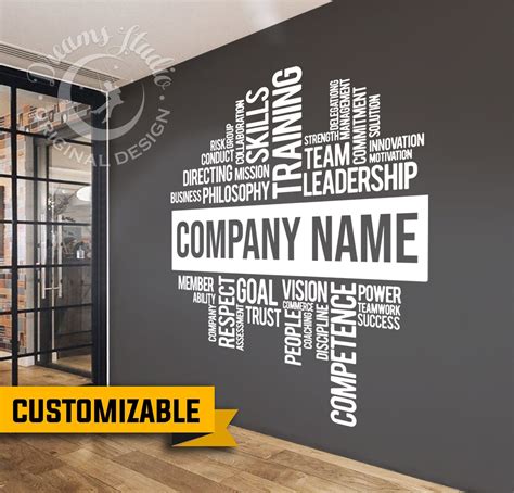 Custom Inspirational Office Wall Decals & Quotes | Wall Words - muktibox.com