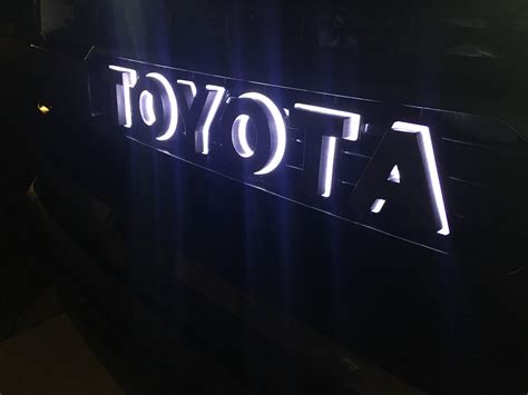CUSTOM LED BACKLIT TRD PRO GRILL LETTERS Harmon Customs