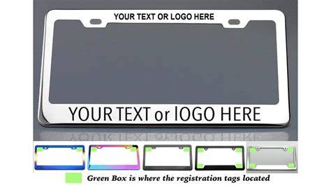 Custom License Plate Frames - raincitystudios.com