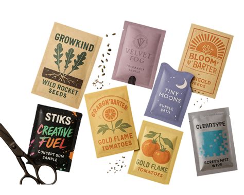 Custom Printed Sachets - Sample Pouches - Brown … - muktibox.com