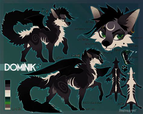 CUSTOM Refsheet Commission for Anthro Wolf/Dog/Canine Fursuit Design