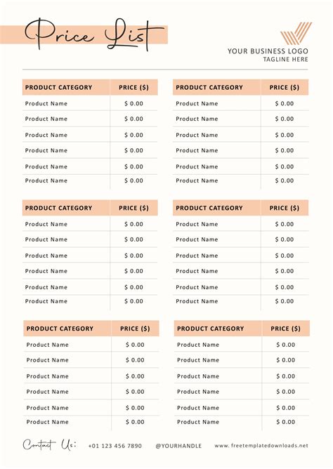 Customize Free Price List Templates | PosterMyWall - muktibox.com