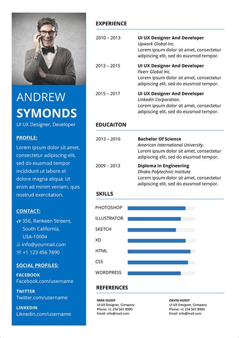 CV Formal to Download in Microsift Word format (DOC/DOCX)