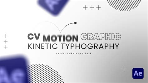 CV Motion Graphic | Portfolio | After Effect - muktibox.com