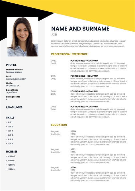 CV Template Design and Customize Your CV for 2022