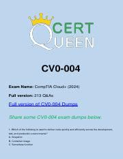 CV0-004 Lernressourcen