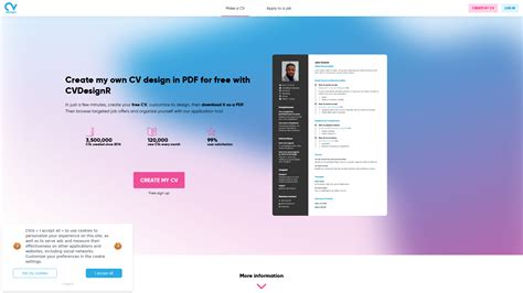 CVDesignR Create a free online CV with a stylish . 