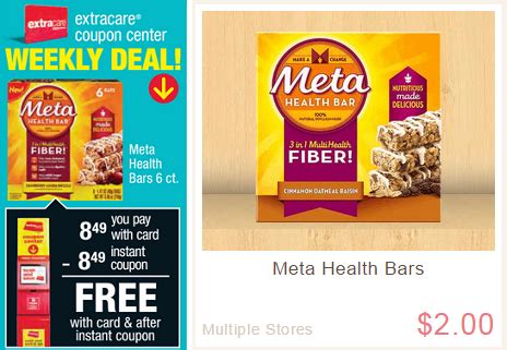 CVS deals 6/14: Meta Health bars (FREE!), toothbrush & more!