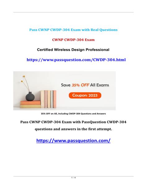 CWDP-304 Exam