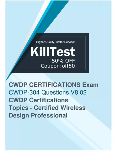 CWDP-304 Examsfragen