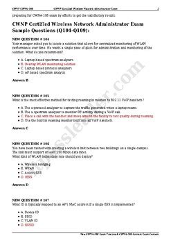 CWNA-108 Exam