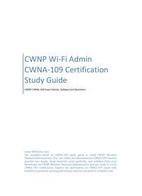 CWNA-109 PDF Demo