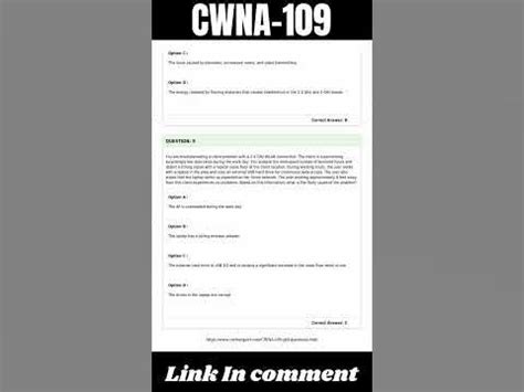 CWNA-109 Probesfragen