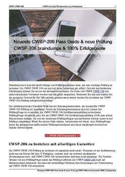 CWSP-206 Online Prüfung