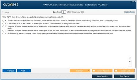 CWSP-206 Prüfungsfragen