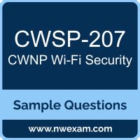CWSP-207 Originale Fragen
