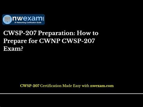 CWSP-207 Prüfungsinformationen