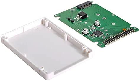 CY SA106 mSATA PCIE SATA SSD to IDE Laptop HDD Enclosure White
