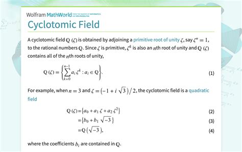 Cyclotomic field - wintechmobiles.com