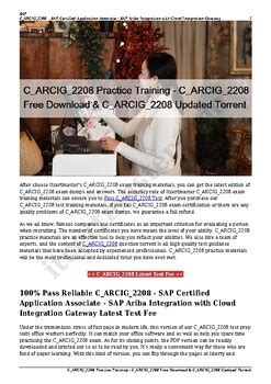 C_ARCIG_2208 PDF Demo