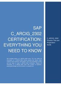 C_ARCIG_2302 Zertifizierungsprüfung