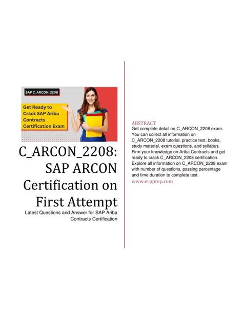 C_ARCON_2208 Schulungsunterlagen