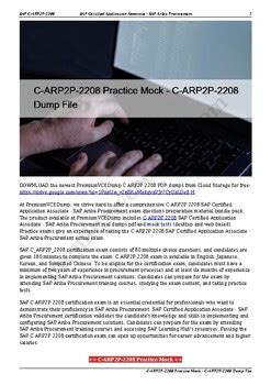 C_ARP2P_2208 Demotesten