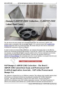 C_ARP2P_2302 PDF Demo