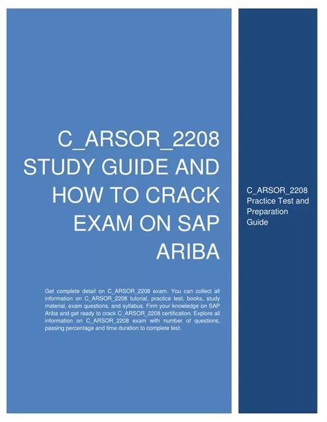 C_ARSOR_2208 Prüfungs Guide