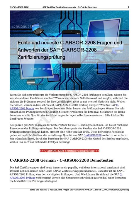 C_ARSOR_2208 Zertifizierung
