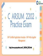 C_ARSUM_2202 PDF Testsoftware