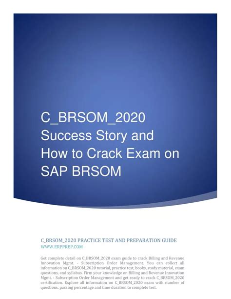 C_BRSOM_2020 Praxisprüfung