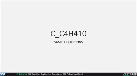C_C4H410_04 Simulation Questions