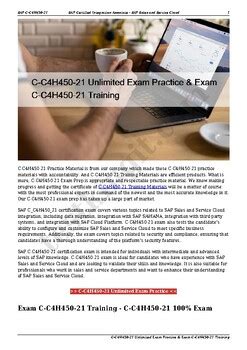 C_C4H450_21 Trainingsunterlagen