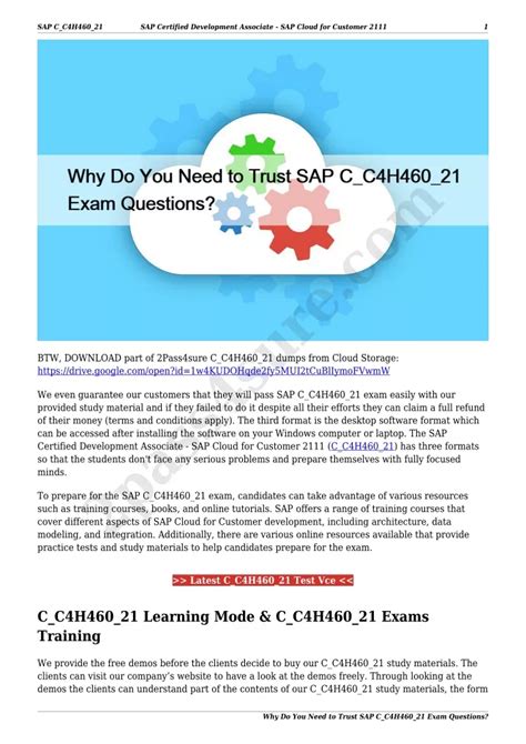 C_C4H460_21 Exam