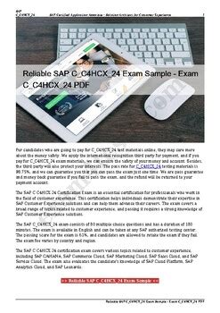 C_C4HCX_24 PDF Demo