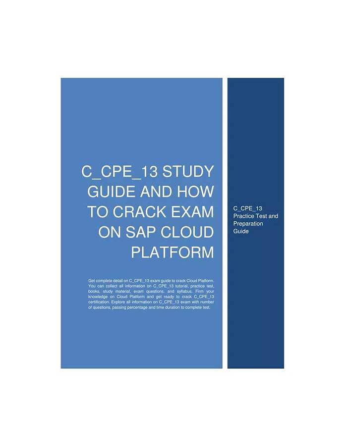 Latest C_CPE_13 Dumps Book