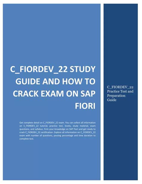 C_FIORDEV_22 Prüfungs Guide