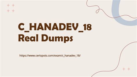 C_HANADEV_18 PDF Demo