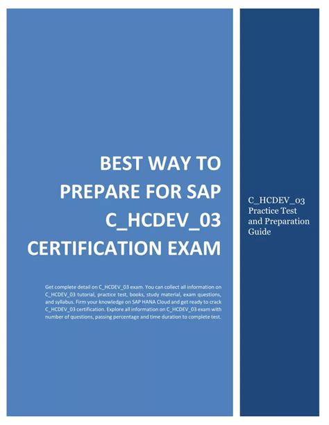 C_HCDEV_03 Trainingsunterlagen