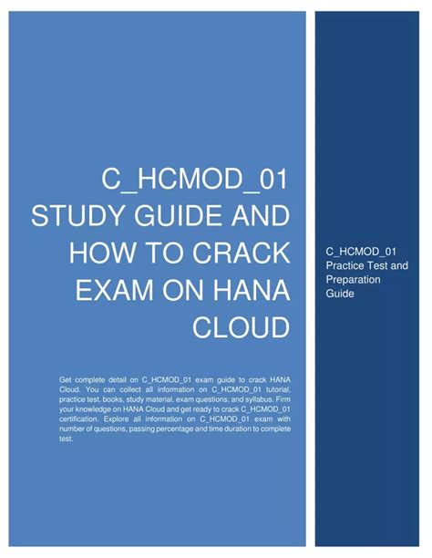 C_HCMOD_01 Practice Guide