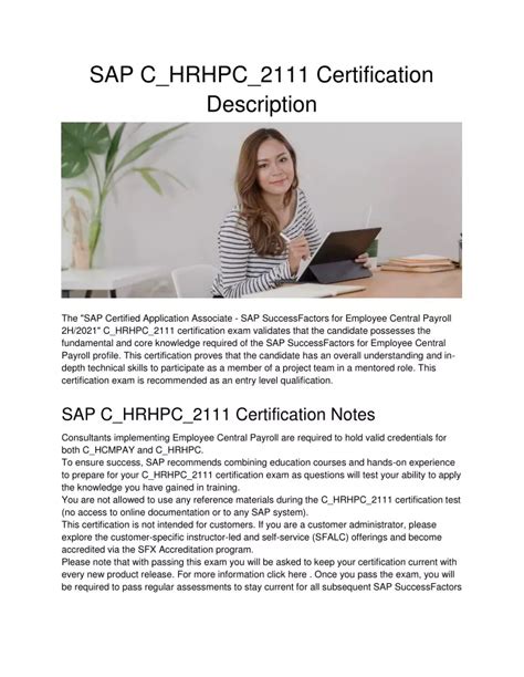 C_HRHPC_2111 Zertifikatsdemo