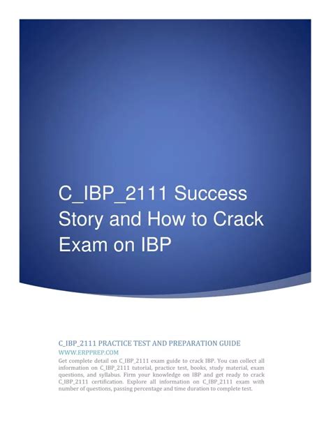C_IBP_2111 Übungsmaterialien