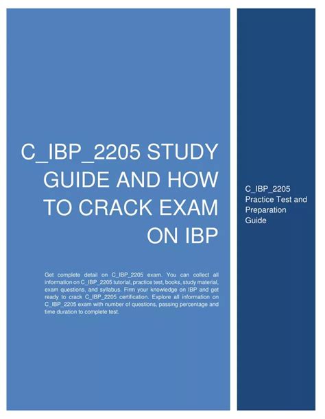 C_IBP_2205 Prüfungs Guide