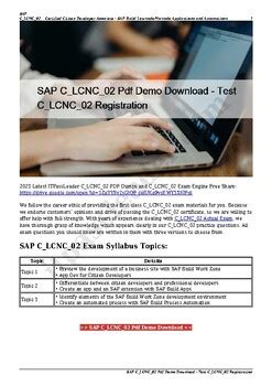 C_LCNC_02 PDF Demo
