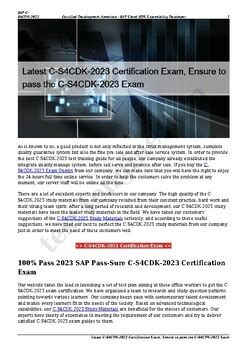 C_S4CDK_2023 Exam