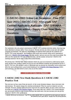 C_S4CSC_1911 Online Tests